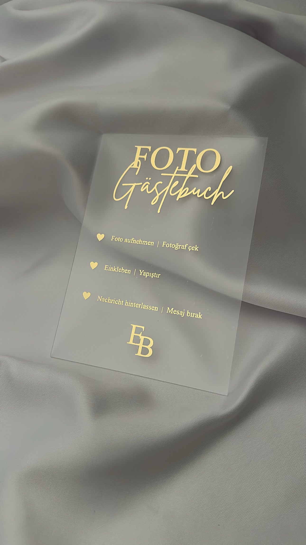 Foto-Gästebuch Schild