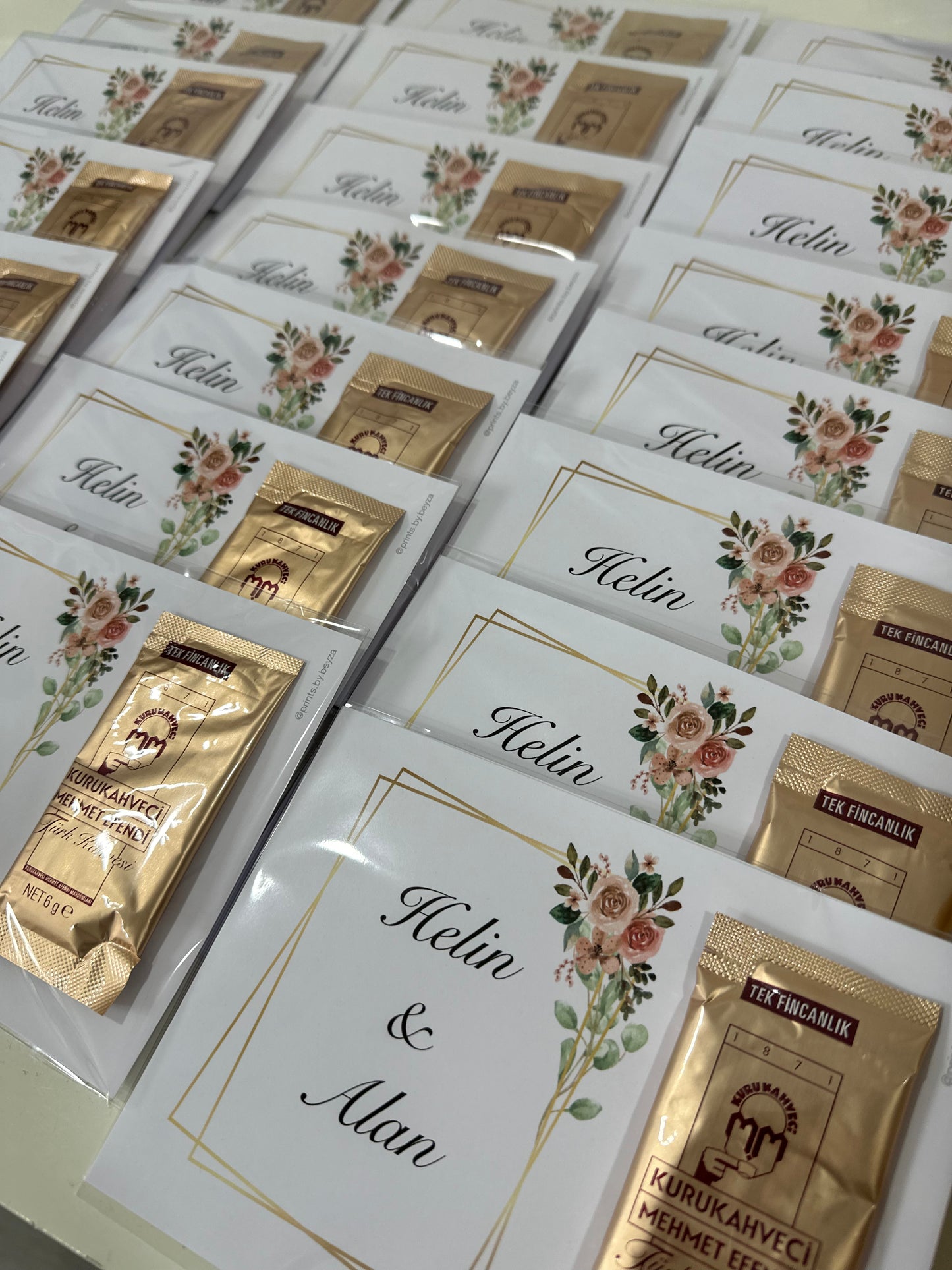 Mokkakarten mit Motiv