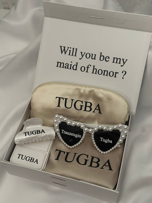 Trauzeugin / Brautjungfern Geschenkboxen