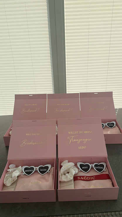 Trauzeugin / Brautjungfern Geschenkboxen