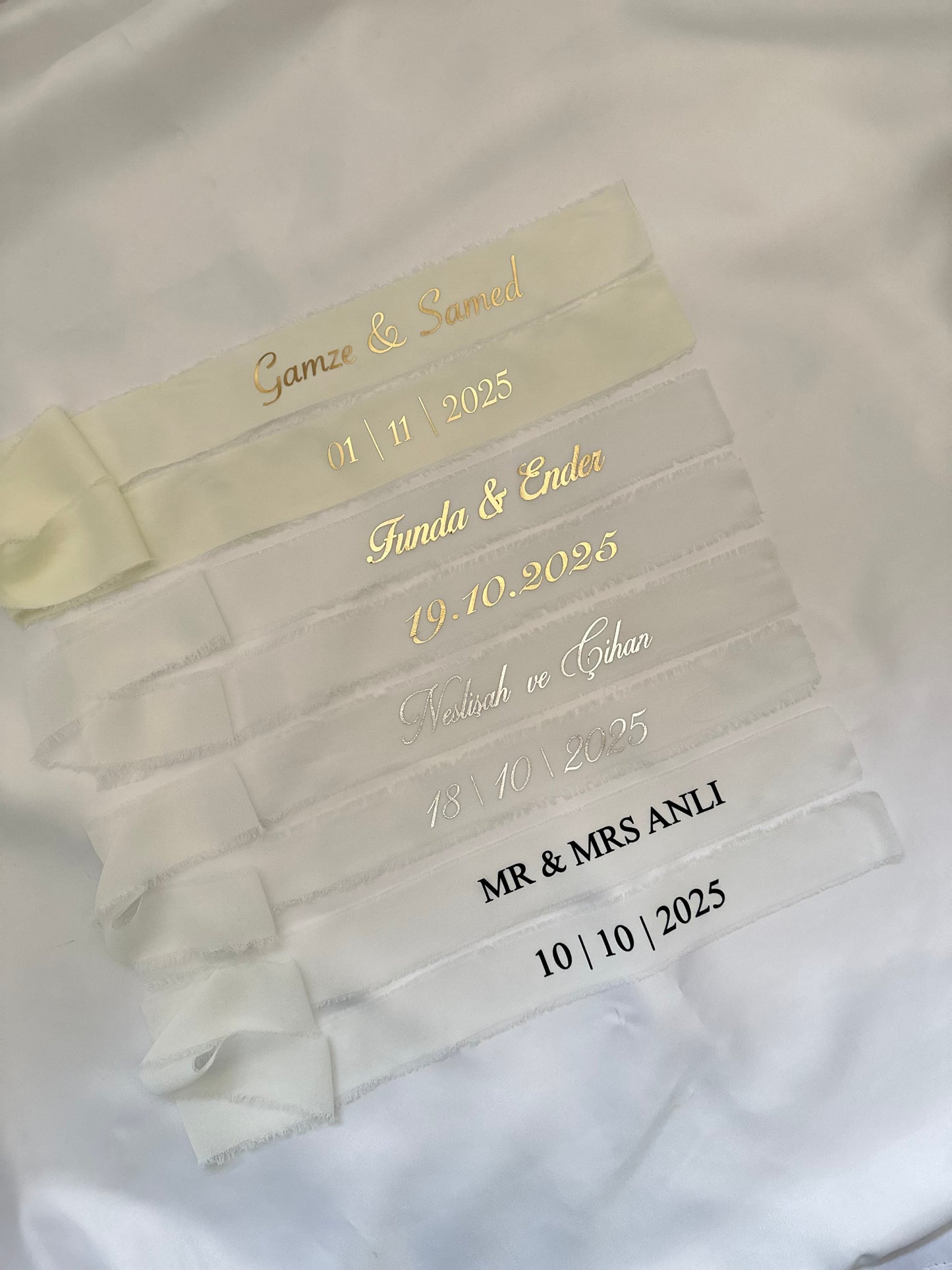 Blumenstrauß-Band aus Chiffon