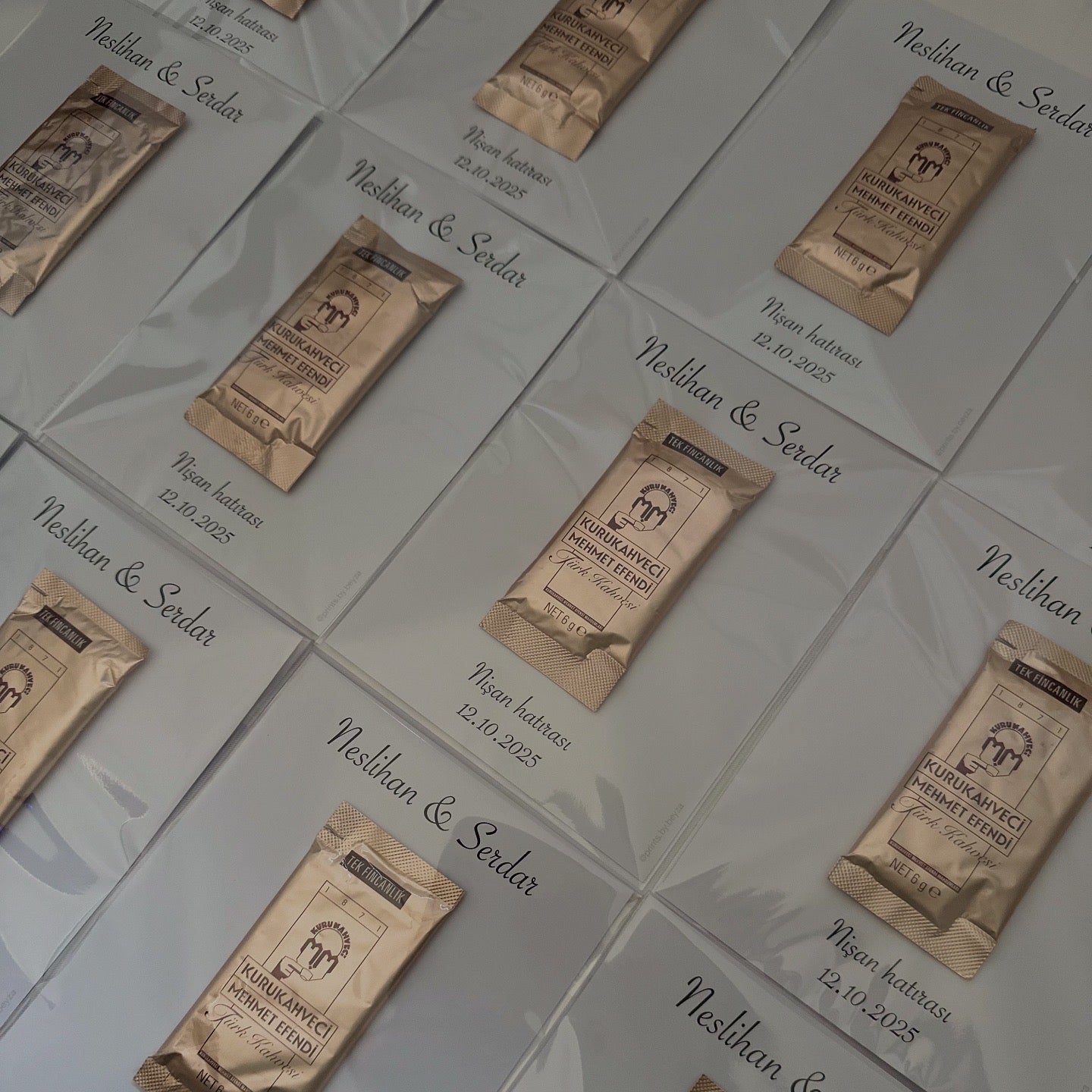 Mokkakarten im Hochformat