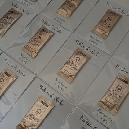 Mokkakarten im Hochformat