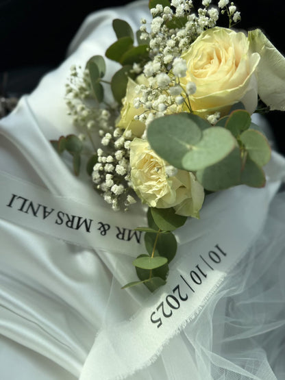 Blumenstrauß-Band aus Chiffon