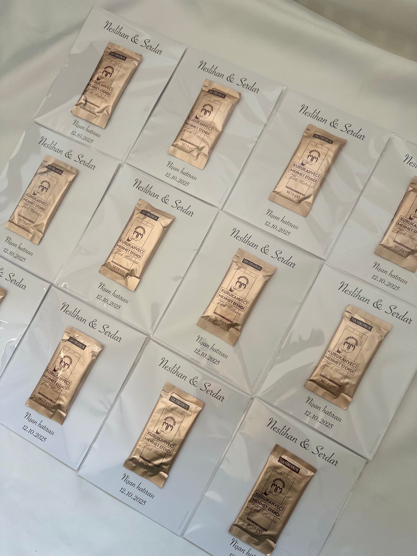 Mokkakarten im Hochformat