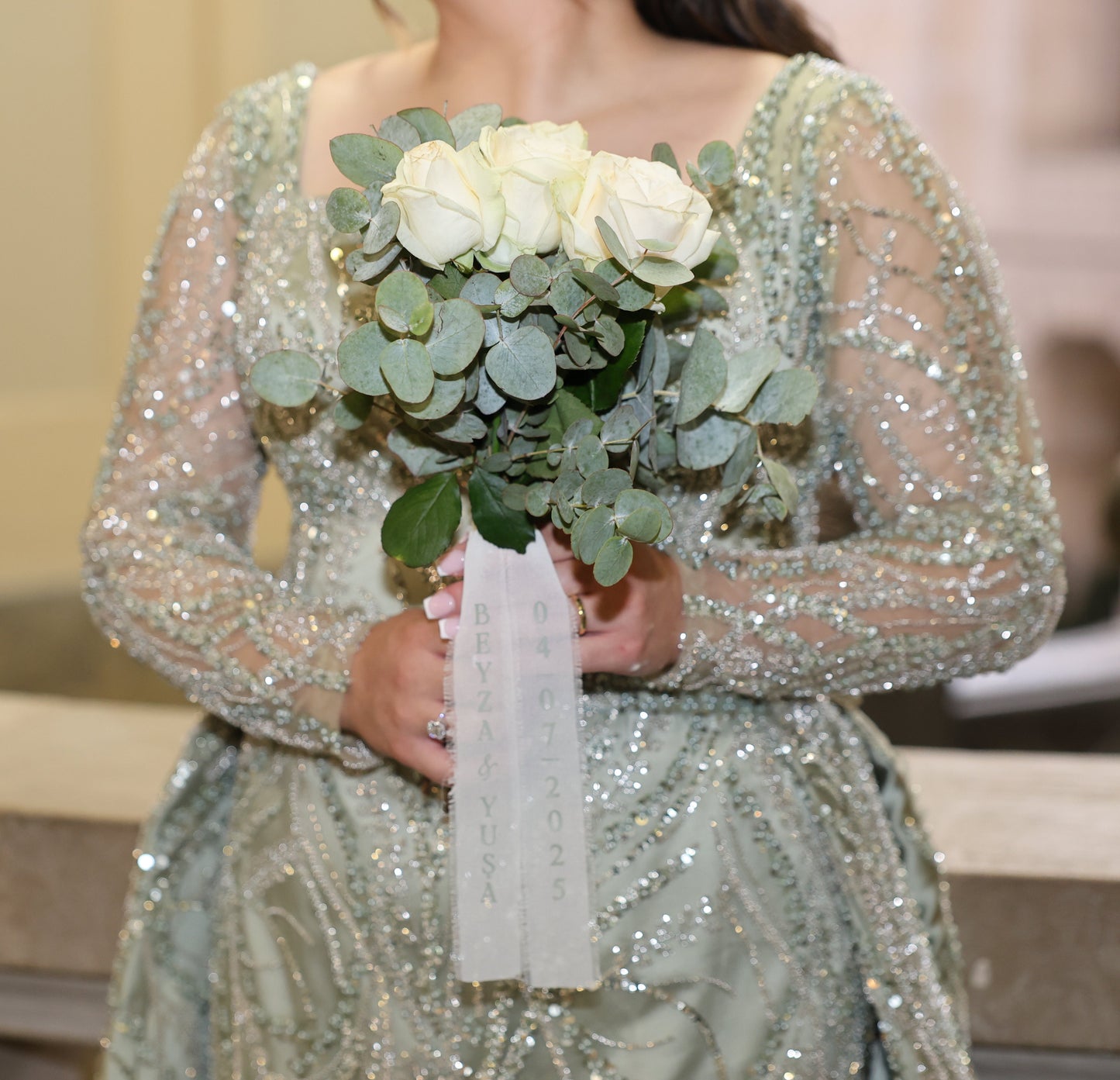 Blumenstrauß-Band aus Chiffon