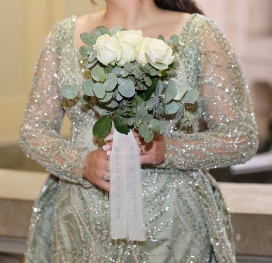 Blumenstrauß-Band aus Chiffon