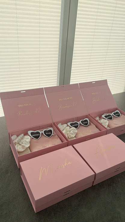 Trauzeugin / Brautjungfern Geschenkboxen