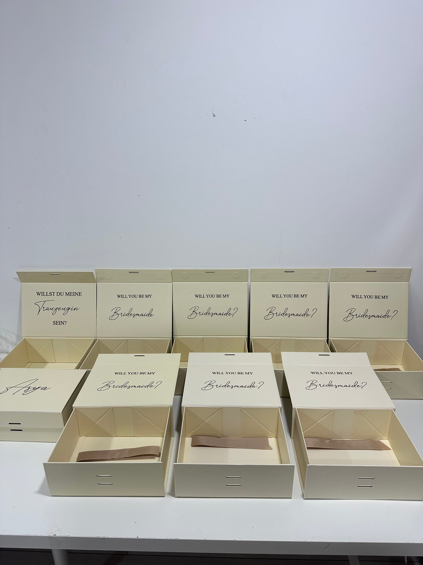 Trauzeugin / Brautjungfern Geschenkboxen
