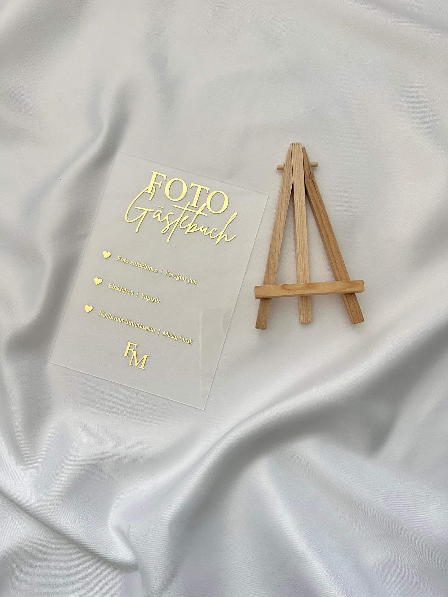 Foto-Gästebuch Schild