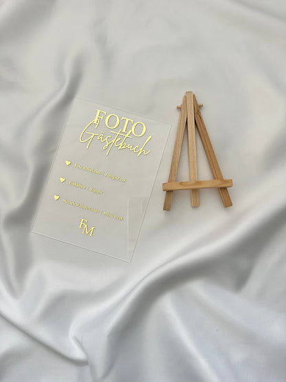 Foto-Gästebuch Schild