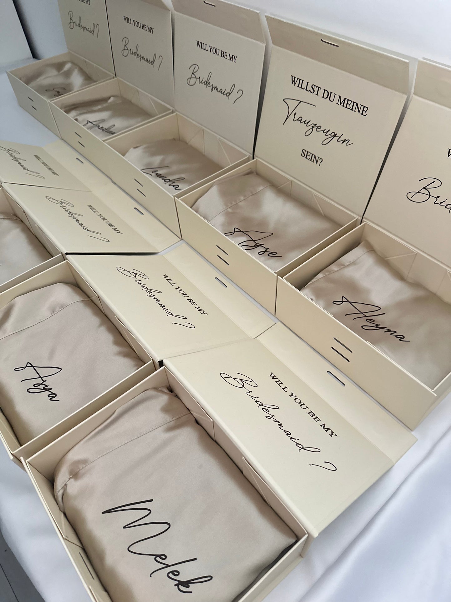 Trauzeugin / Brautjungfern Geschenkboxen