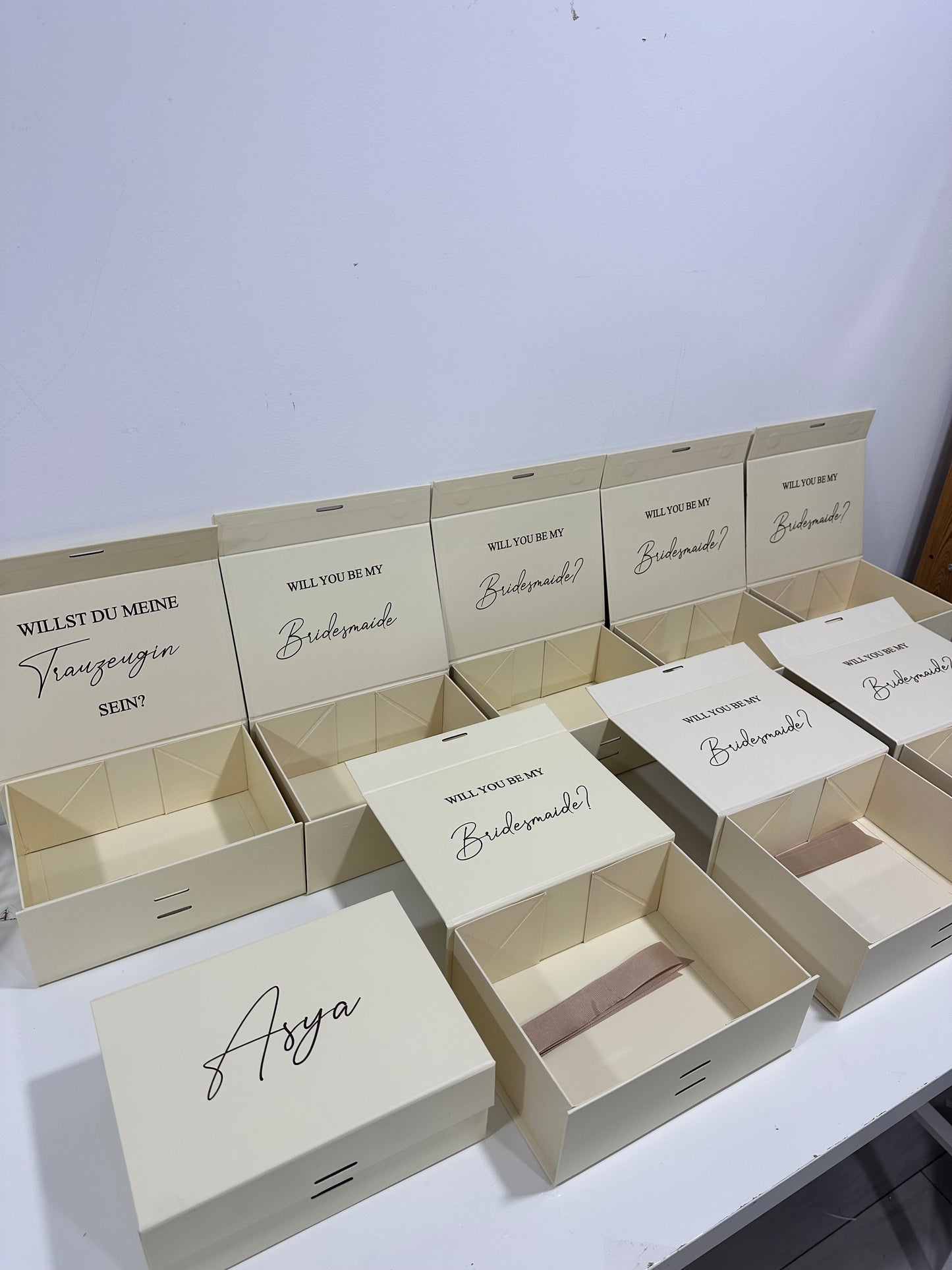 Trauzeugin / Brautjungfern Geschenkboxen