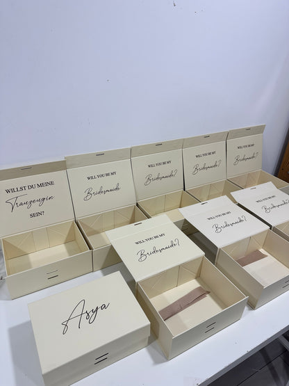 Trauzeugin / Brautjungfern Geschenkboxen