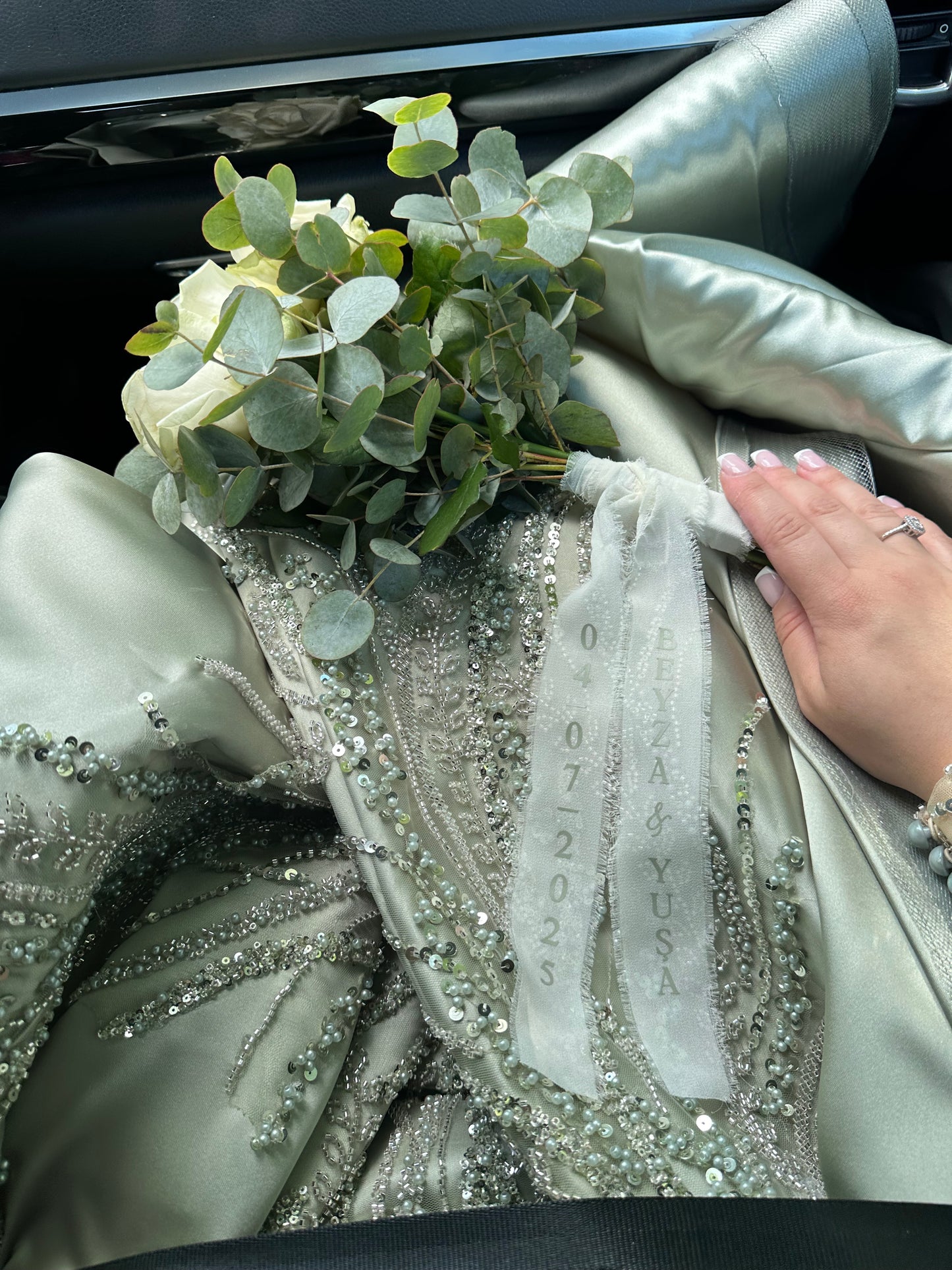 Blumenstrauß-Band aus Chiffon